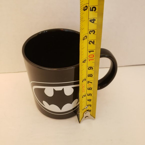Vintage DC Comics Batman Mug Black with White Logo - Picture 8 of 8